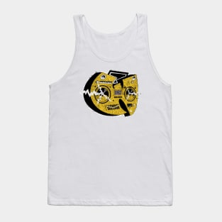 yellow radio vintage Tank Top